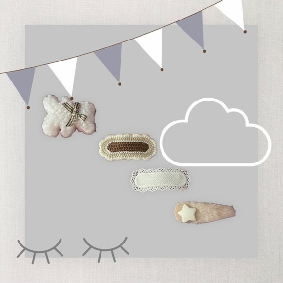 SET OF 4 Cute Hair Clips - Picture 3 of 6